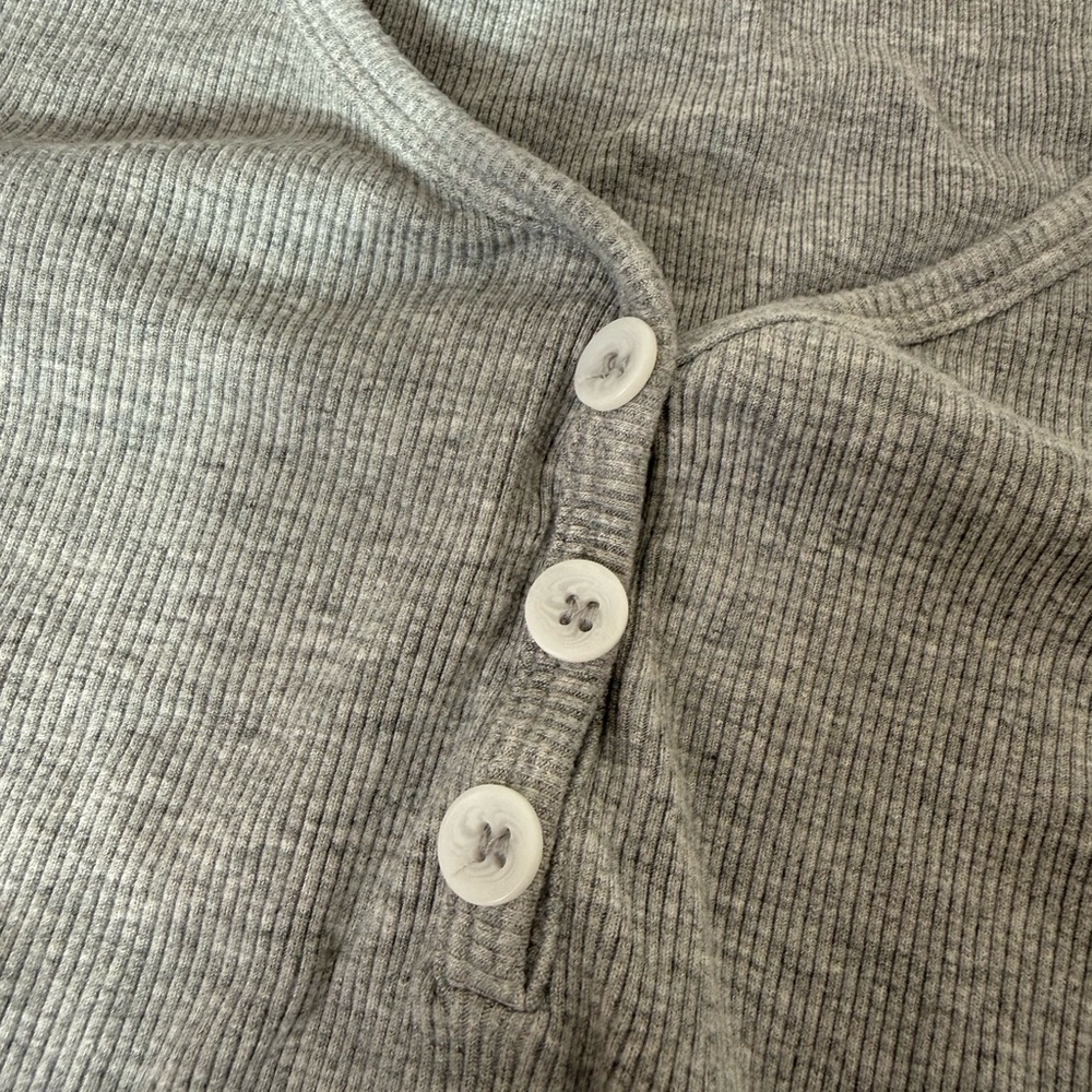 Women's Gray Long Sleeve Sleepwear Set - Picture 8 of 8